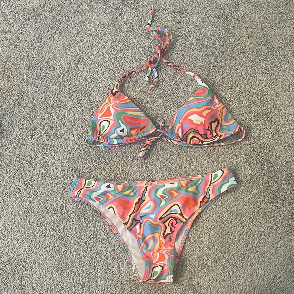 Colorful Swirl Bikini Set